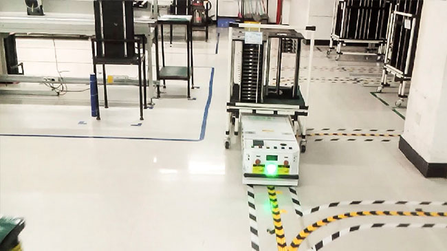 Veicolo guida automatizzato senza equipaggio, AGV guida automatizzato dei robot per industria dell'elettrodomestico