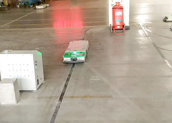 Material Handling Automated Guided Vehicle One Way Track Guidance Tunnel Type for Beverage Industry