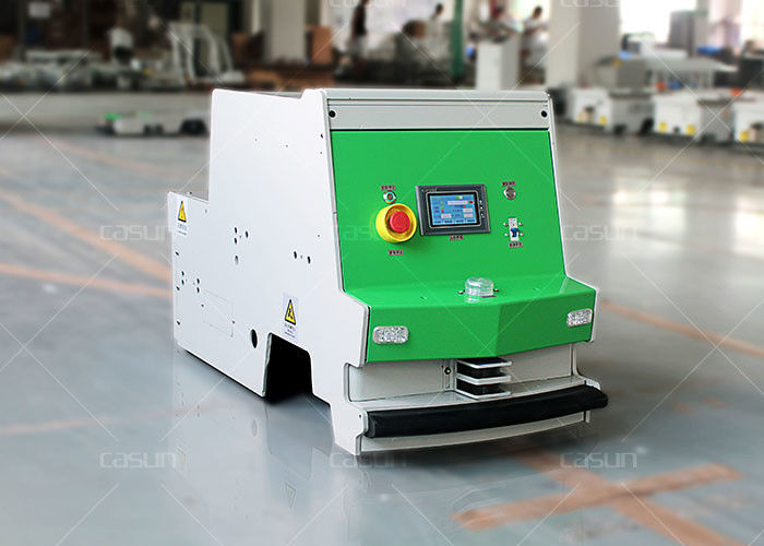 1000kg Towing AGV Warehouse Automation , Tugger Type AGV Mobile Rail Guidance